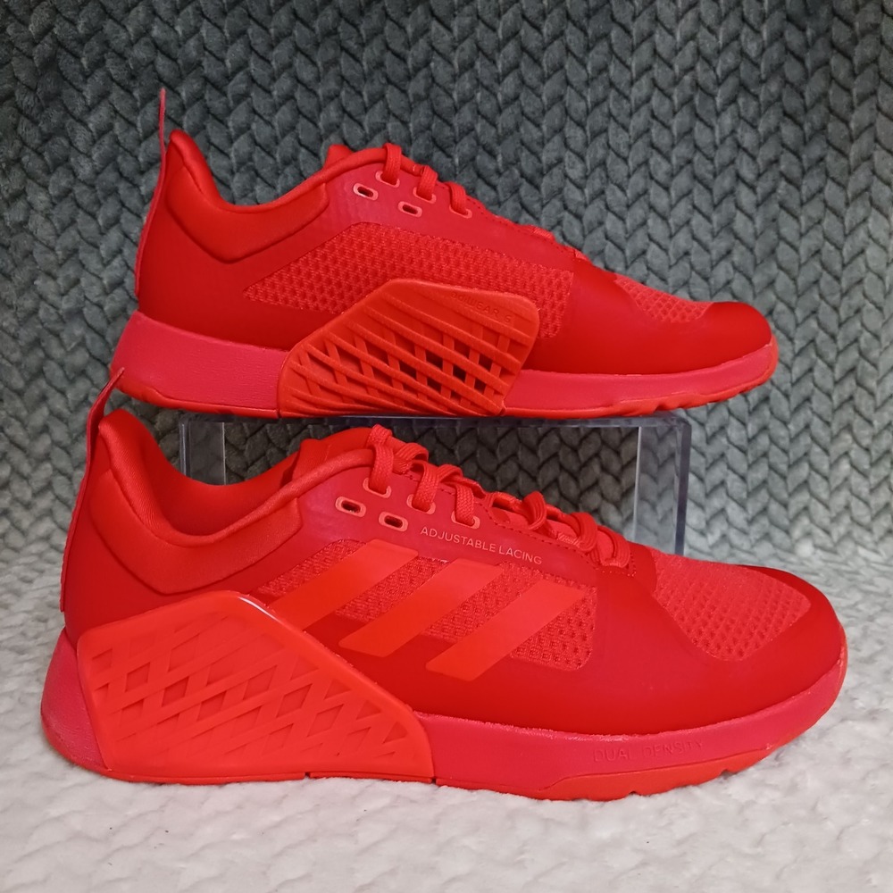 Adidas Dropset 2 Women's Training Athletic Sneakers Shoes Bright Solar Red Sz 9